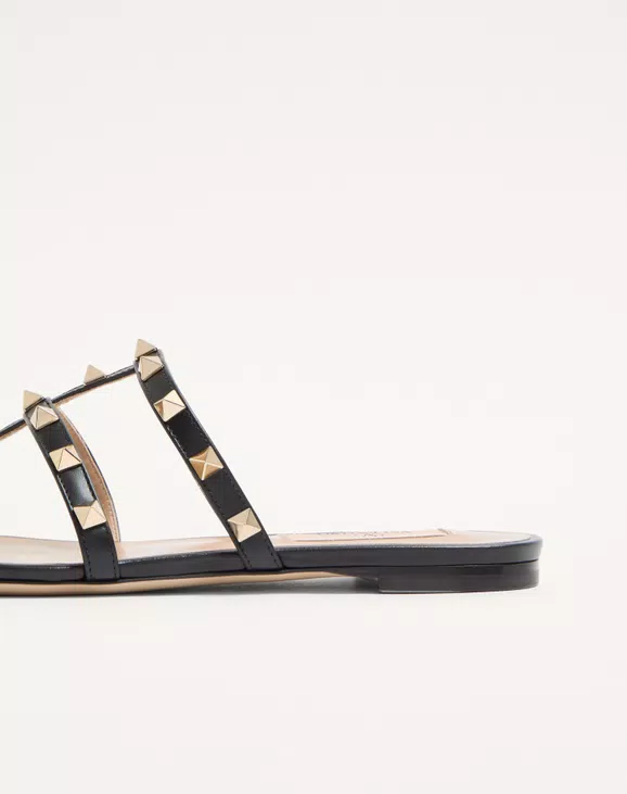 Valentino Rockstud Flat Slide Sandal - Image 2